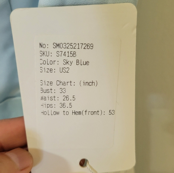 Stacees Sky Blue Maxi Dress - Picture 12 of 14